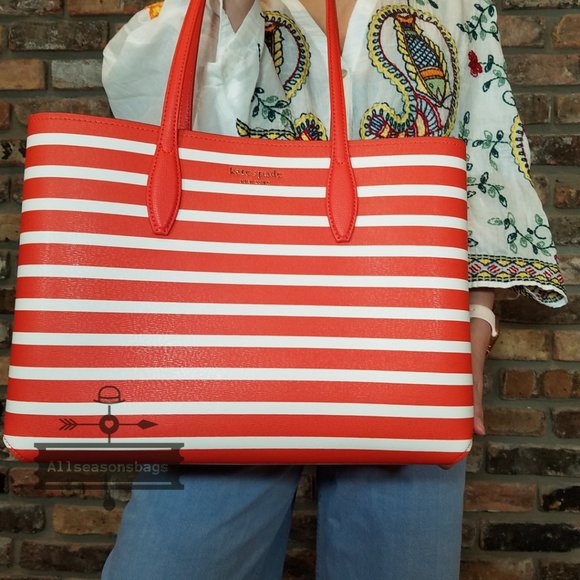 Kate Spade ALL Day Sailing Sailing Stripe Tote main image 0